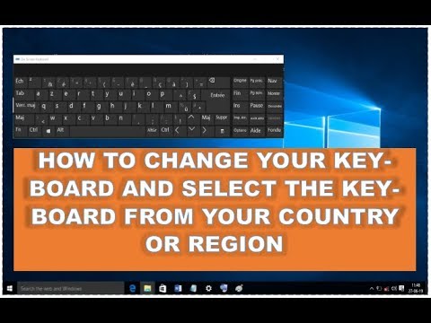 Como mudar o teclado QWERTY para AZERTY?