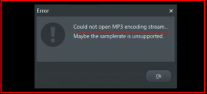 solucion al error Could not open MP3 encoding stream de FL Studio